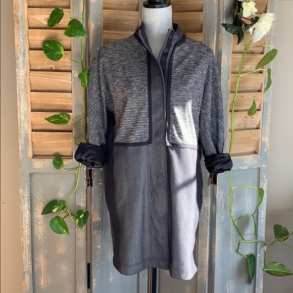 Lululemon dark grey mandarin collar raglan jacket - Picture 11 of 16